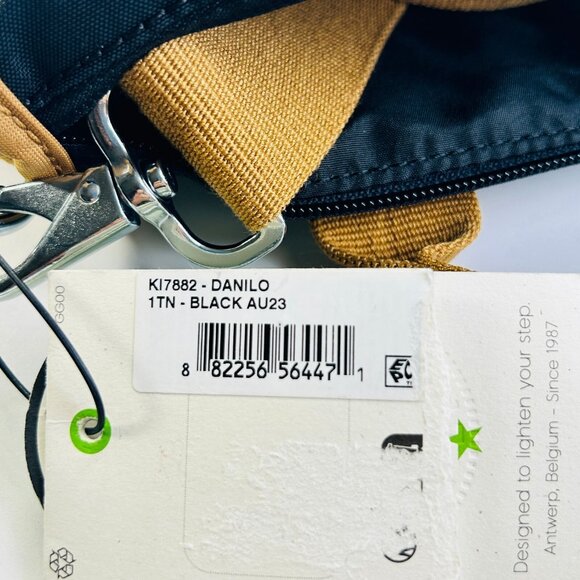 Kipling Danilo Crossbody Bag Nylon Convertible Tote Monkey Keychain Lightweight - Picture 16 of 16